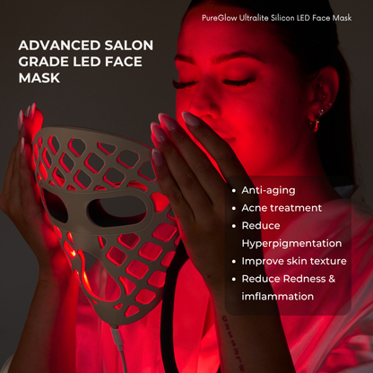 PureGlow Ultralite Silicon LED Face Mask