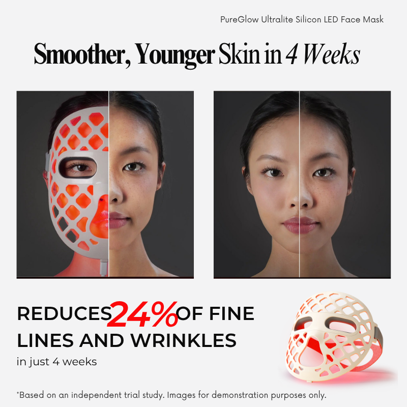 PureGlow Ultralite Silicon LED Face Mask